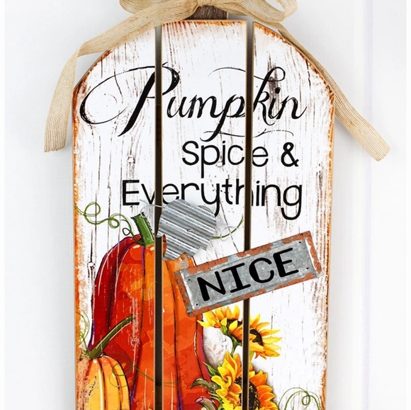 "Pumpkin Spice" Wood Sign - Picture 2 of 3